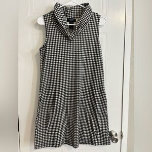 Alyn Paige Monochrome Houndstooth Mini Dress